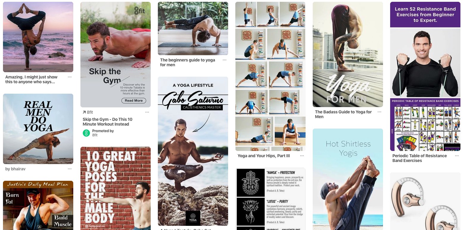 Pinterest marketing fitness